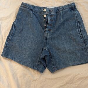 Free People Classic Blue Jean Shorts